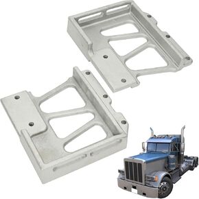 Pair Upper Hinge Hood Pivot Bracket Kit Compatible with Peterbilt 357 377 378 379 Truck #Replace 13-04286 Hood Bracket, Left and Right, Driver and Passenger Side