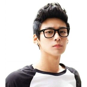 Cool Men Boys Short Black Quiff Wig and A Wig Cap, Cool Summer Synthetic Costume Cosplay Wigs; wig023