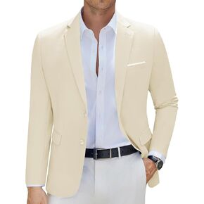 COOFANDY Mens Suit Jacket Slim Fit Two Button Blazer Lightweight Casual Sport Coats