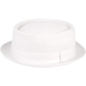 Men's Everyday Cotton All Season Porkpie Boater Derby Fedora Sun Hat
