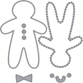 Ellen Hutson, Essentials by Ellen, Sew Cute - Gingerbread Plushie Boy, Sewing, Papercrafts, DIY, Card Making, Scrapbooking, Christmas, Ornament, Die Cutting