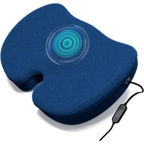 Massage Seat Cushion for Tailbone Pain Relief, Memory Foam Cushion for Office Chair - Sciatica & Hip & Coccyx Pain Relief Desk Chair Cushion for Long Sitting Office Workers