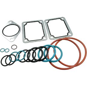 FridayParts Oil Cooler Gasket Kit 189-1814 Compatible for Caterpillar CAT Engine 3406C 3406E C-12 C-15 3406B C16 Replacement