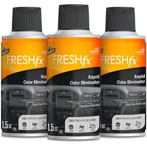 Armor All Fresh Fx Odor Eliminator Car Fogger (3 Count), Car Air Freshener, New Car Scent