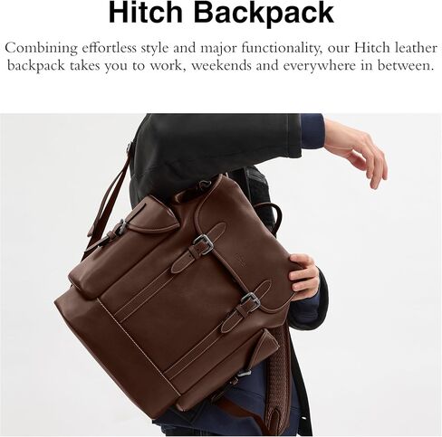COACH Men's Hitch Backpack, Black, Standard in Saudi Arabia