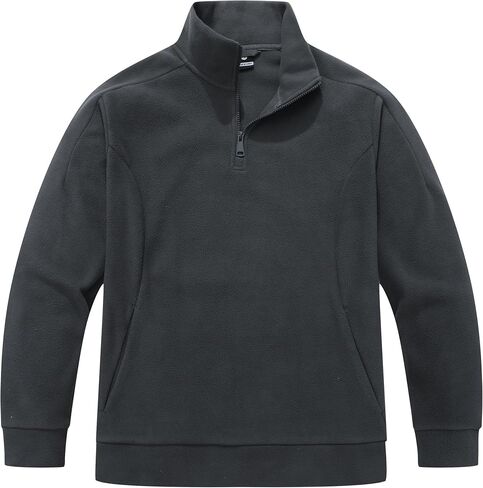 KAIDER Women's Plus Size Quarter-Zip Polar Fleece Pullover Jacket Stand Collar Sweatshirt with Pocket Long Sleeve Sweater in Saudi Arabia