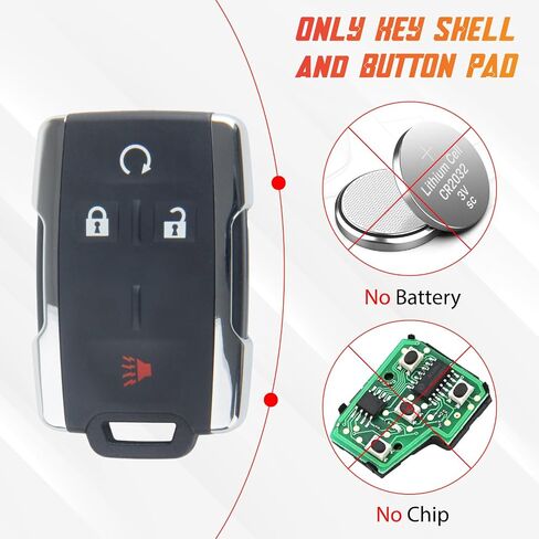 M3N-32337100 Key Fob Shell Case Compatible with Silverado 1500 Silverado 2500 Silverado 3500 Colorado Tahoe Canyon Sierra Sierra 1500 Yukon in Saudi Arabia