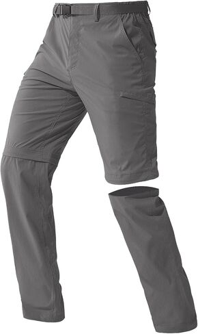 Susclude Men's 2 Ways Wear Cargo Pants for Men Zip Off Convertible Hiking Pants Fishing Quick Dry Tactical Pant with Pocket in Saudi Arabia