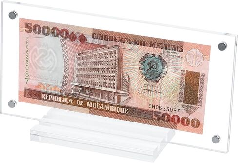 Dollar Bill Frame Holder Acrylic Dollar Bill Display Case Bill Holder for Collectors, Clear Paper Money Holders Money Ticket Protector, Currency Frame Display Case Transparent Photo Protector in Saudi Arabia