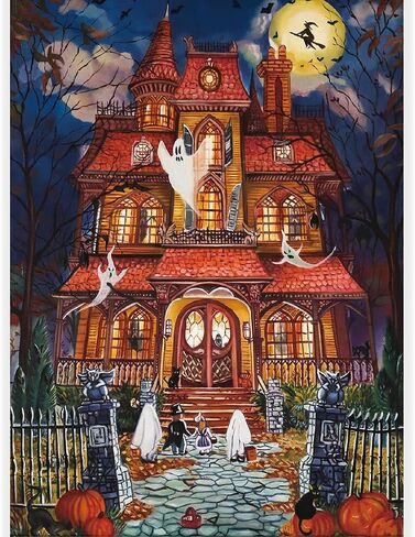 Halloween Fright Night 500 Pieces Jigsaw Puzzles for Adults, Halloween Decoration for Family Party Holiday in Saudi Arabia