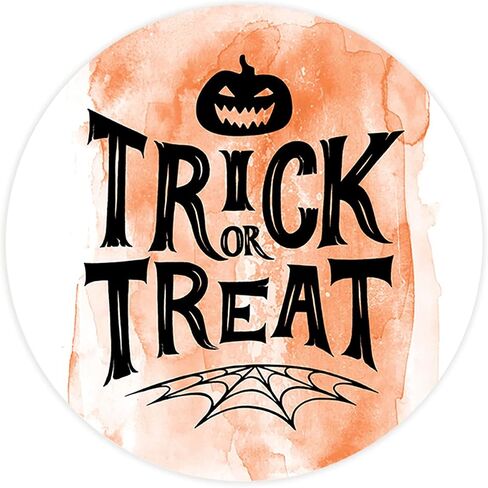 Andaz Press Halloween Stickers 2-Inch Round 120 Count Witch on Broom Labels for Kids & Adults, Paper, Cartoon Style, Single Use, Suitable for Plastic, Glass, Metal Surfaces in Kuwait