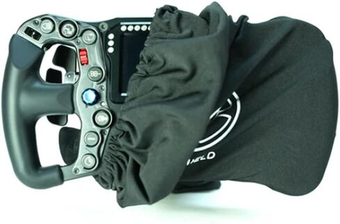 Sim Racing Wheel Cover | Compatible with All Round and Formula Steering Wheels | G29 - G920 | Fanatec | Moza | Simagic | Asetek | Thrustmaster, Universal Fit, Black in Saudi Arabia