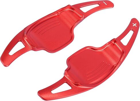 Motoforti Steering Wheel Shift Paddle Shifter Extension Cover,for Cadillac CT6 2016-2019,Aluminum Alloy,Red,2pcs in Saudi Arabia