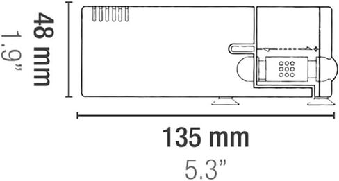 SICCE Nano Micron Small Internal Aquarium Filter 53 GPH Submersible | in-Tank Freshwater Saltwater Turtle Aquariums Application with Removable Filter Cartridges | Filter Media Included in Kuwait
