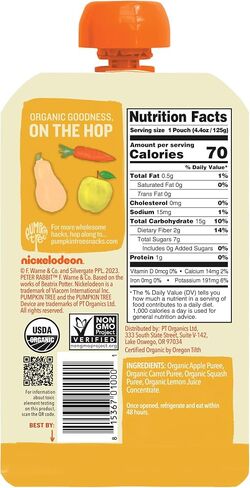 Peter Rabbit Organics - Veg And Fruit Puree Pea, Spinach Apple 4.4 112446 in Kuwait