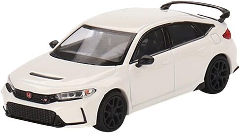 TrueScale Miniatures Mini GT 1/64 Honda Civic Type R 2023 Boost مقبض يسار لؤلؤي أزرق، منتج نهائي in Kuwait