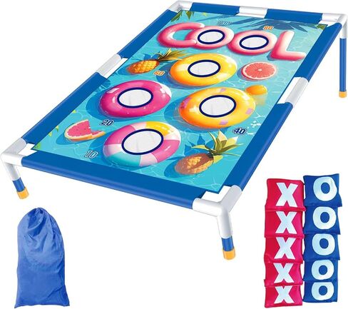 Remit Bean Bag Toss Game, Cornhole Game Set for Kids, Outdoor Toys and Sports Toys, Fun Outside Toys for Yard Play, Outdoor Activities, Sports & Play Toys for Active Kids for Kids 3-8 in Saudi Arabia