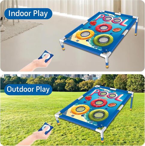 Remit Bean Bag Toss Game, Cornhole Game Set for Kids, Outdoor Toys and Sports Toys, Fun Outside Toys for Yard Play, Outdoor Activities, Sports & Play Toys for Active Kids for Kids 3-8 in Saudi Arabia