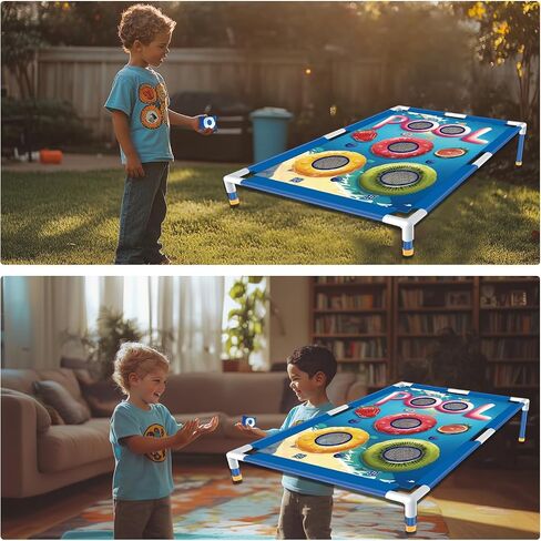 Remit Bean Bag Toss Game, Cornhole Game Set for Kids, Outdoor Toys and Sports Toys, Fun Outside Toys for Yard Play, Outdoor Activities, Sports & Play Toys for Active Kids for Kids 3-8 in Saudi Arabia