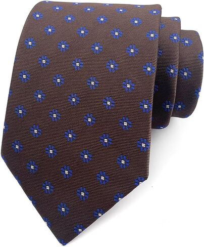 Secdtie 3.15"(8cm) Fashion Striped Ties Mens Plaid Flower Necktie for Wedding in Saudi Arabia