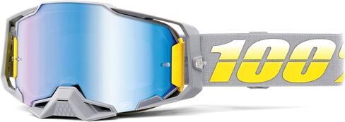 100% ARMEGA Premium Protective Sport Goggles with Ultra HD Lens & Nose Guard (Complex - Mirror Blue Lens) in Saudi Arabia