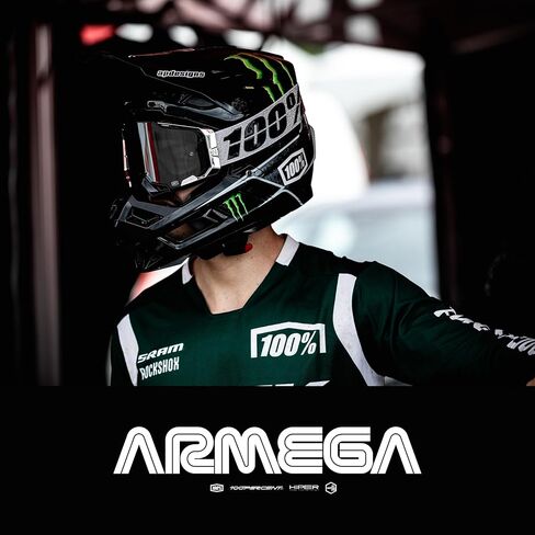100% ARMEGA Premium Protective Sport Goggles with Ultra HD Lens & Nose Guard (Complex - Mirror Blue Lens) in Saudi Arabia