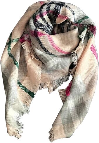 Jastore® Kids Girls Boys Stylish Grid Warm Blanket Scarf Gorgeous Wrap Shawl in Saudi Arabia