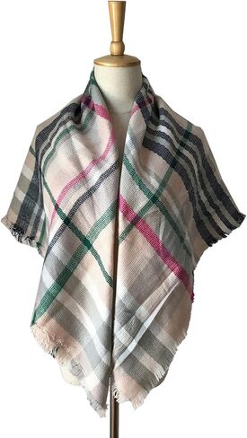 Jastore® Kids Girls Boys Stylish Grid Warm Blanket Scarf Gorgeous Wrap Shawl in Saudi Arabia