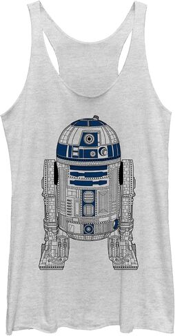 STAR WARS Women's Decorative R2d2 Tri-Blend Racerback Layering Tank in Saudi Arabia