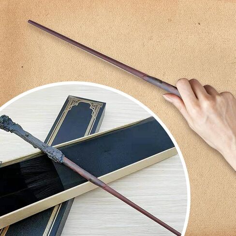 Wizard Magic Wand, Hand Carved Wooden Wand, Wizard Collectible and Role Play Accessory with Gift Box, Magical Gift for Kids and Adults in Saudi Arabia