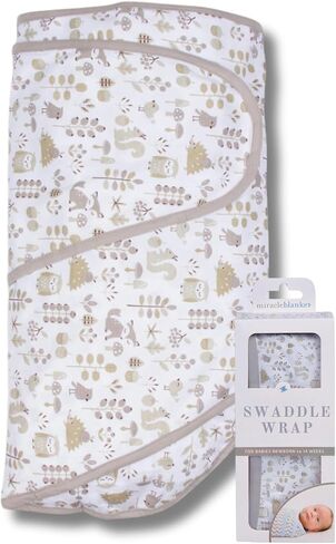 Swaddle Wrap, Baby Swaddle for Newborns, Solid Heather Gray | Soft Swaddle Blanket Featuring Miracle Blanket’s Signature Easy, Secure Wrap Design for Newborns and Infants in Saudi Arabia