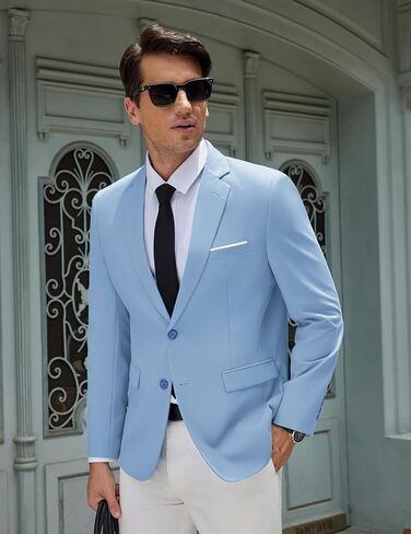 COOFANDY Mens Suit Jacket Slim Fit Two Button Blazer Lightweight Casual Sport Coats in Saudi Arabia