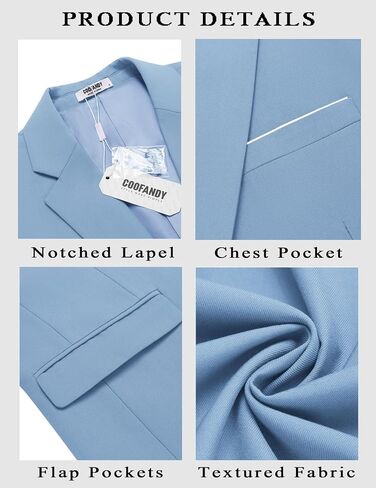 COOFANDY Mens Suit Jacket Slim Fit Two Button Blazer Lightweight Casual Sport Coats in Saudi Arabia