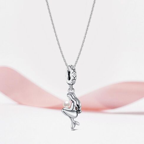 KEQ Beach Charms Shell and starfish Mermaid Dangle Charms for Bracelets Fit Pandora Ocean Bracelets-925 Sterling Silver Tropical Marine Life Charm Hawaii Vacation Summer Travel in Kuwait