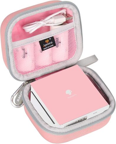 Aproca Blue Hard Travel Storage Protective Case, for Phomemo M02 Label Maker Pocket Printer Mini Sticker Printer and Roll Papers in Saudi Arabia
