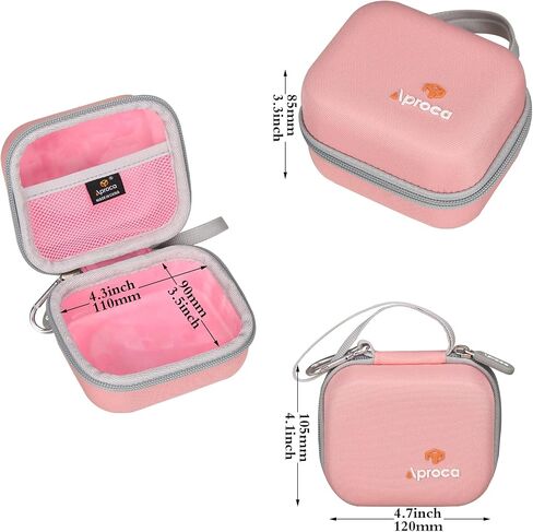 Aproca Blue Hard Travel Storage Protective Case, for Phomemo M02 Label Maker Pocket Printer Mini Sticker Printer and Roll Papers in Saudi Arabia