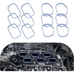 6PCS Upper Intake Manifold Gasket and 6PCS Lower Intake Manifold Gasket Set OEM #5184331ac 5184562ac Ms97204,Intake Gasket Set Compatible with Dodge Chrysler Jeep Ram 3.6L
