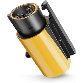 Tesla to J1772 Charging Adapter [Safety Certified] Max 60 Amp 240V, J1772 EVs Charger Adapter w/Security Lock, Tesla J1772 EV Charging Adapter for Tesla Wall Destination Mobile Charger (Yellow)