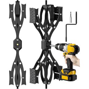 X Chocks XL [Extended Allow Drill Adjust], A Pair 4'' to 17'' Wheel Stabilizer for Travel Trailers, RV Tire Stabilizers Locked Chocks for Campers Travel Trailers Trucks, Wheel Scissor with Wrench