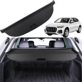 Cargo Cover for 2024 Audi Q5 2018-2023 for Audi SQ5 Accessories Rear Trunk Cover Rear Trunk Security Cover Shielding Shade, Black