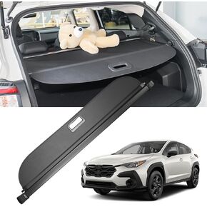2024 Crosstrek Cargo Cover,Retractable Rear Trunk Tonneau Cover Cargo Privacy Security Shield Shade Compatible for Crosstrek Impreza 2024 Accessories