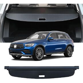 Cargo Cover Compatible with Mercedes-Benz GLC 2015-2022 GLC250 GLC300 GLC350 GLC43 GLC-Class AMG SUV Accessories Retractable Rear Trunk Security Cover Shielding Benz GLC Cargo Cover