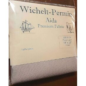 Wichelt Permin Aida Premium Fabric 16 Count 18" x 25" French LACE
