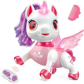 Unicorn Toys for Girls Age 4-6: Robot Pets for Kid Remote Control Robot Toy for Ages 5-7 Smart Robot Girl Toy Age 4-5 Robot Toy for Kid 8-12 Birthday Gifts for 3 4 5 6 7 8 Year Old Girl, Purple