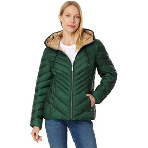 Michael Kors Women's Zip Front Chevron Packable