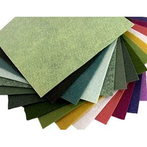 15 Succulent Colors 9x12 inches Merino Wool Blend Felt Sheets Collection - OTR felt