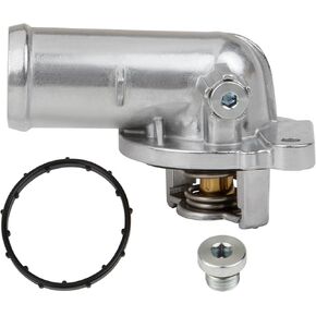 Aluminum Engine Coolant Thermostat Housing Assembly Compatible with 2011-2021 Dodge RAM Chrysler Vehicles 200 Town & Country Avenger Grand Caravan Cherokee 3.2L 3.6L V6