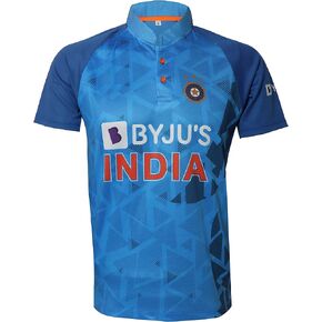 KD Cricket India Jersey World T20 Fan Supporter Jersey Cricket Uniform 2022-2023/ Half Sleeve Plain 44