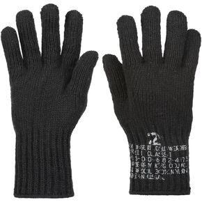 Men's Wool Nylon Blend Knitted Cold Weather Gloves, Snow Winter Glove Liners Inserts, Made in USA