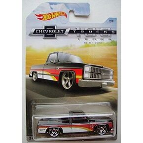 Hot Wheels CHEVROLET TRUCKS 100 YEARS, BLACK '83 CHEVY SILVERADO 2/8